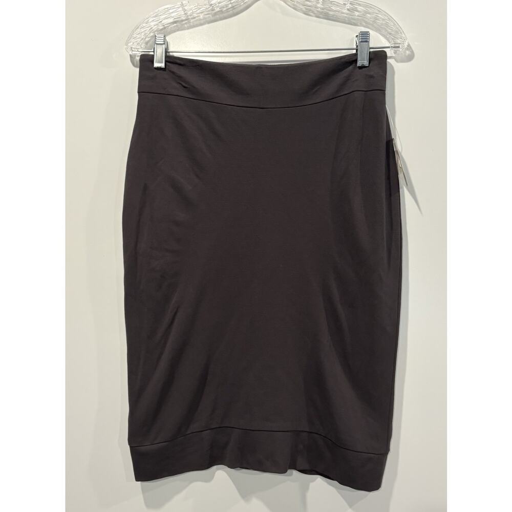 NWT PANIZ Brown Stretch Knit Pencil Skirt Womens‎ Size 8 (1584)